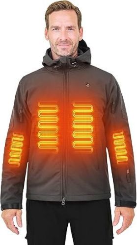 Heated Jacket for Men Soft Shell Heating Hood Jacket ANTARCTICA GEAR Winter Coat For Hunting Camping Climbing Heated Jacket for Men Soft Shell Heating Hood Jacket ANTARCTICA GEAR Winter Coat For Hunting Camping Climbing